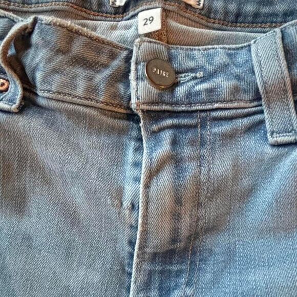 Paige Women's Blue Jeans- SIZE 29- HOXTON CROP - Picture 2 of 5